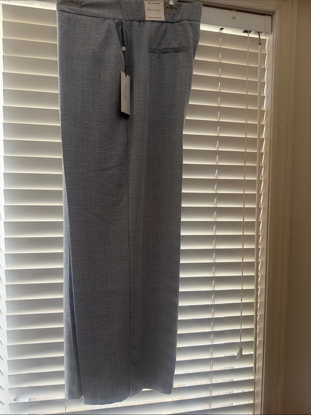 Haver & Blair Light Blue Glen Plaid Dress Pants